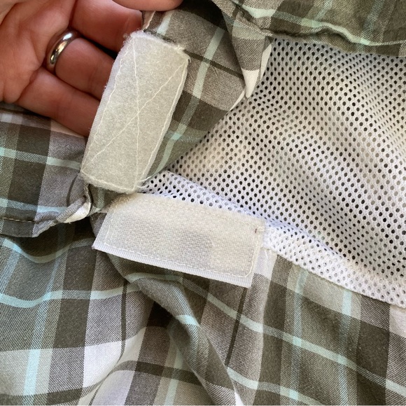 Red Head Shirt Mens 2XL Brown Green Button Up Short Sleeve Vented Fishing Plaid - Picture 6 of 9